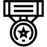 Medaille linie Icon