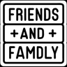 friends and family line icon