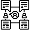 حوار خط أيقونة