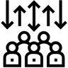 crowd line icon
