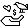 charity line icon