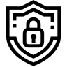安全 线条 图标