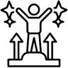 başarı çizgi simge