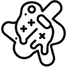 有毒废物 线条 图标