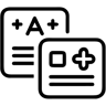 医疗记录 线条 图标
