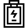 电池 线条 图标