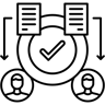 approval process line icon