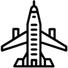 airplane line icon