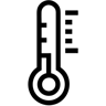 thermometer line icon