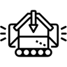 陷阱音乐 线条 图标