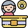 pet grooming lineal color icon