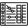 learning dashboard line icon