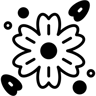 fiore duotone icona