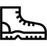hiking boots line icon