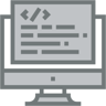 Code-Editor zwei farben Icon
