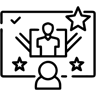 başarı çizgi simge