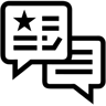 反馈 线条 图标