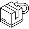 返回 线条 图标