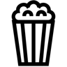 popcorn line icon