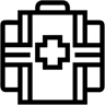 first aid kit line icon