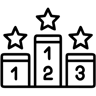 podium line icon