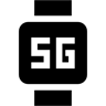 ساعة ذكية 5G مملوءة أيقونة