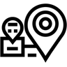 carte ligne icône
