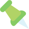 دبوس دفع flat أيقونة