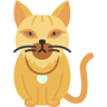 persian cat flat icon