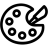 palette line icon