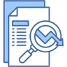 financial analysis two-color icon