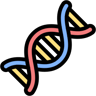 DNA colore lineare icona