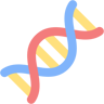 DNA piatto icona