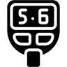 medidor de glicose preenchido ícone
