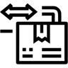 flechas de entrega line icono
