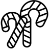 Zuckerstange linie Icon