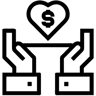 bağış çizgi simge