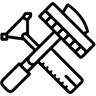 锤 线条 图标