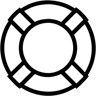 Rettungsring linie Icon
