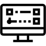 QR-Code-Lesegerät linie Icon