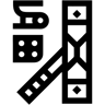 roadblock line icon