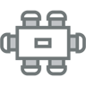 meeting table two color icon