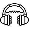 headphones line icon