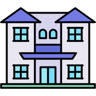 dwelling lineal color icon
