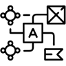 traduzione linea icona