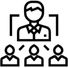 领导 线条 图标