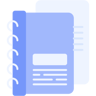 Notizbuch flach Icon