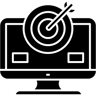 marketing goal filled icon