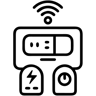 smart meter line icon