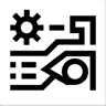 gear line icon